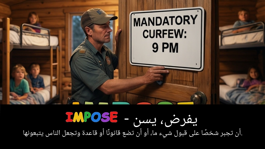 Arabic Illustration for impose